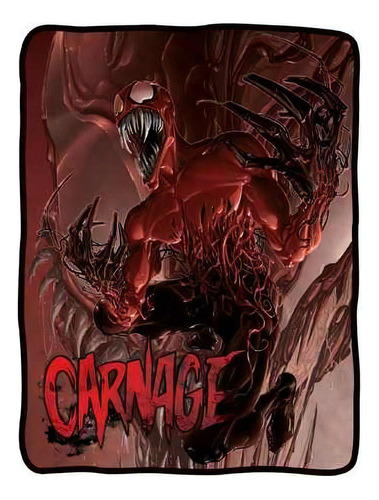 Manta Polar De 1 Plaza Spiderman Carnage