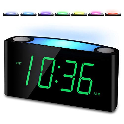 Reloj Despertador Pantalla Digital Led Grande De 70 En Luz N