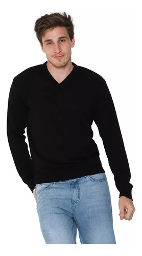 Pack X2 Sweater Pullover De Hombre Cuello V Hilado Calidad
