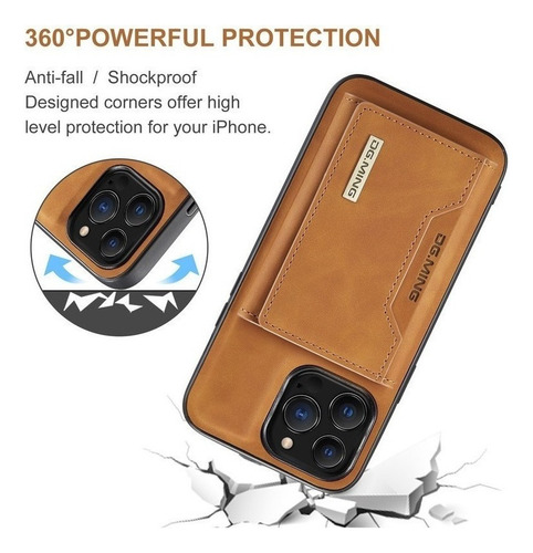 De Funda For iPhone Carcasa Case Con Cartera Separada Cuero