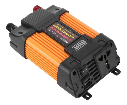 Convertidor De Corriente Para Automóvil, Doble Usb, Onda Sin