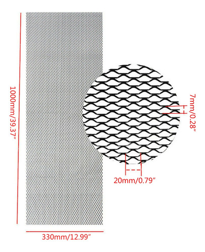 Cubierta De Parrilla De Malla De Aluminio Hexagonal Para Car