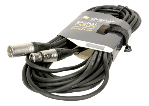 Cable Microfono 1m Xlr Macho Hembra Ampro Stagelab Xlr-1m