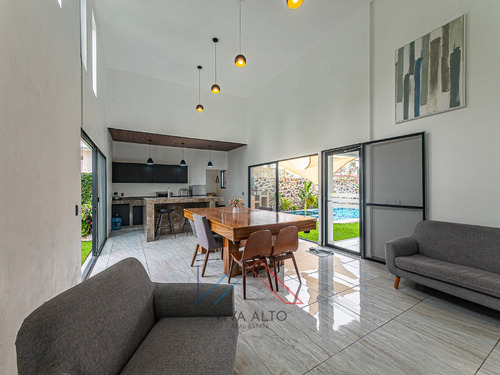 Casa Nueva De 1 Nivel En Fraccionamiento Con Alberca Y Jacuzzi_oaxtepec/ Cocoyoc Morelos
