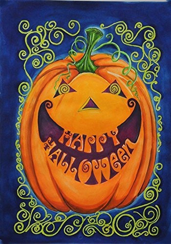 Toland Inicio Jardín Happy Halloween 28 X 40 Pulgadas Decora