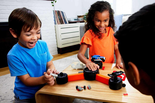 Mattel Games Hot Wheels Build N Slam, Juego Para Niños Con