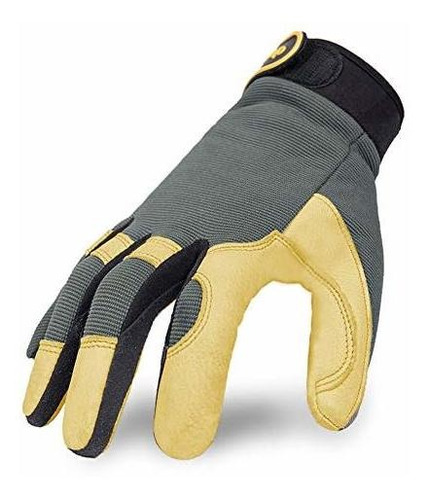 Intra Fit General Trabajo Guantes Elk Deerskin Construc...