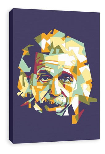 Cuadro Decorativo Canvas Albert Einstein Vector 120x80