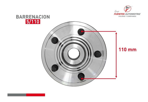 Kit 2 Maza Rueda Del Pil Cop Mountaineer 4x4 2002-2005 Abs