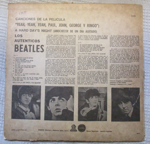 Imagen 2 de 5 de Los Beatles - ¡yeah, Yeah, Yeah, Paul, John, George Y Ringo!