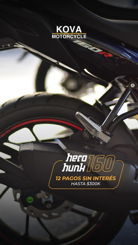 Imagen 12 de 17 de Hero Hunk 160r Kova Motorcycle Concesionaria Oficial Lanus