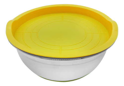 Bowl Acero Inoxidable, 22cm Base De Silicona Y Tapa - 13129