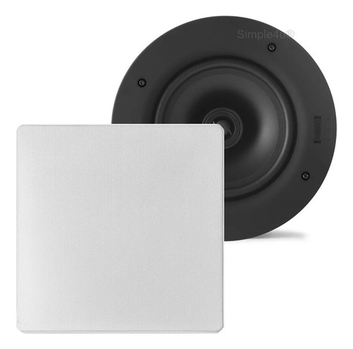 Caixa Som Embutir Gesso Quadrada Angulada Aat Nq6-a100 Unid