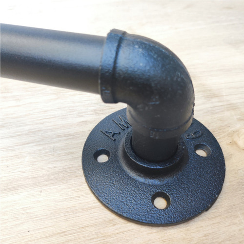 Pack 4 Flange Negro Mate 3/4 Hilo Npt