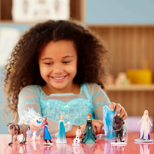 Disney Original Delux Set 9 Figuras De Colección De Frozen