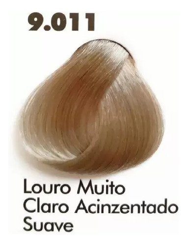  Tintura Para Cabelo Coloração Capilar Tinta Brazilian Color Tom 9.011 louro muito claro acinzentado suave