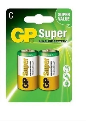 Batería Gp Super Alcalina Tipo C 1.5v 