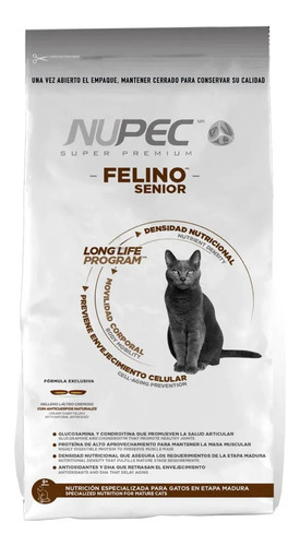 Imagen 1 de 1 de Croquetas Para Gato Nupec Felino Senior 3kg