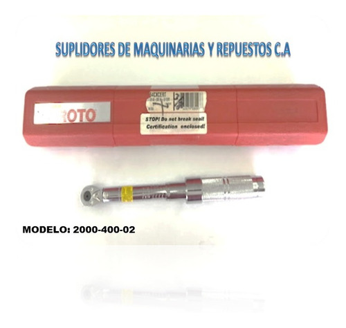 Torquimetro Marca Proto 3/8 J6064cxcert