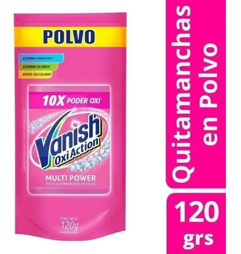 Quitamancha  Polvo 120 Ml Vanish Aditivos P/lavado