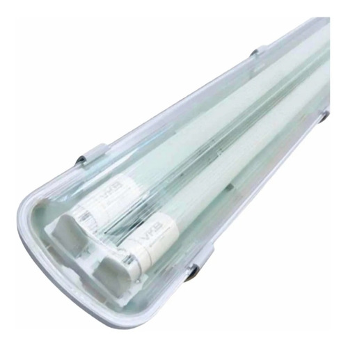 Lampara Hermetica Antipolvo 2x9w Led Con Tubos