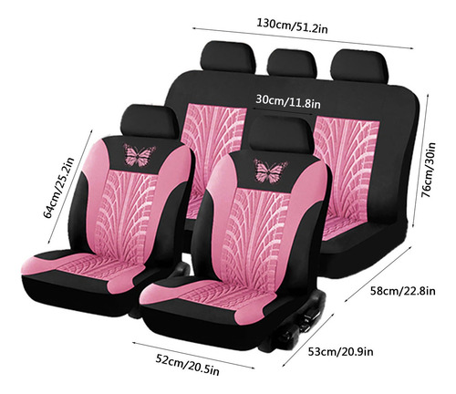 Juego Completo De Fundas Para Asientos De Coche, Universales