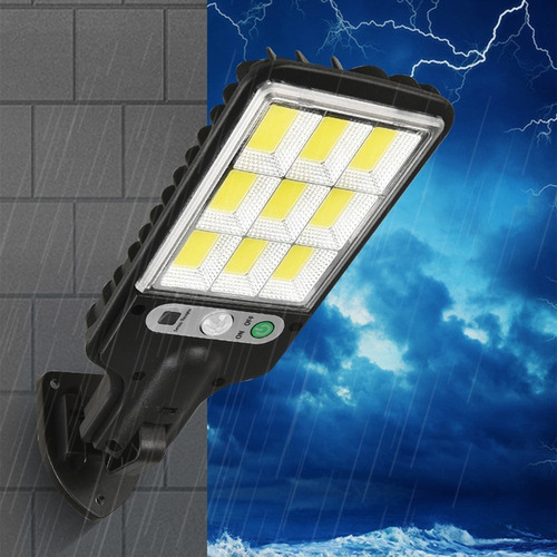 . Mini Lámpara Solar Led Sensor De Pared De Calle 108cob
