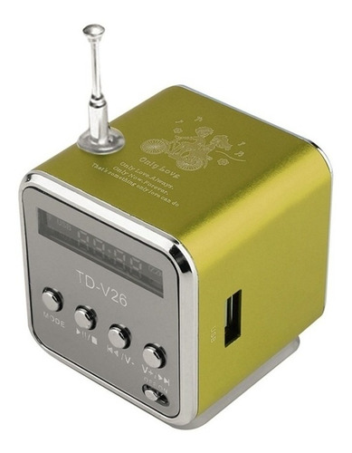 Lazhu Mini Parlante Td-v26 Receptor De Radio Fm