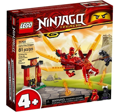 Lego Ninjago - Dragão Do Fogo Do Kai 81 Pçs - 71701
