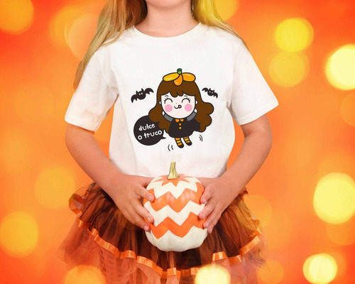 Diseños Para Sublimar Remera Nena Halloween