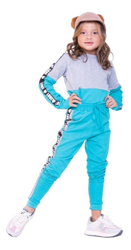 Imagem 4 de 5 de Conjunto Moletom Menina Roupa Frio Infantil Juvenil Inverno
