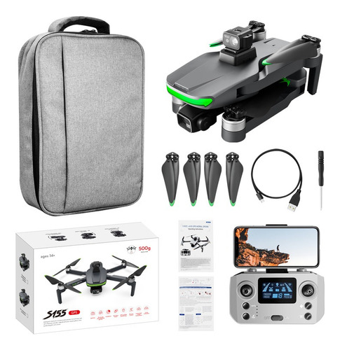 S155 Pro Gps Drone 4k Hd Camera Brushless Motor + 2 Batería