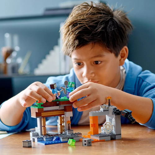 Set Lego Minecraft La Mina Abandonada Con Figuras