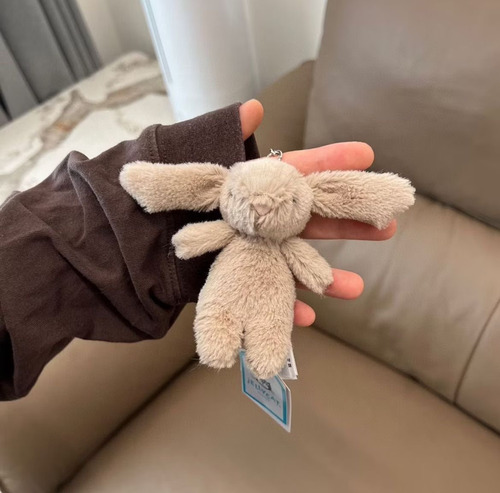 Jellycat Conejo Beige Peluche Amuseable En Llavero 13cm Beige