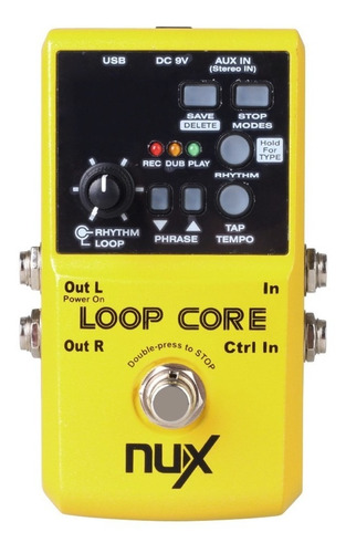 Pedal Nux Loop Core Looper Para Guitarra Bajo Efecto Ritmos