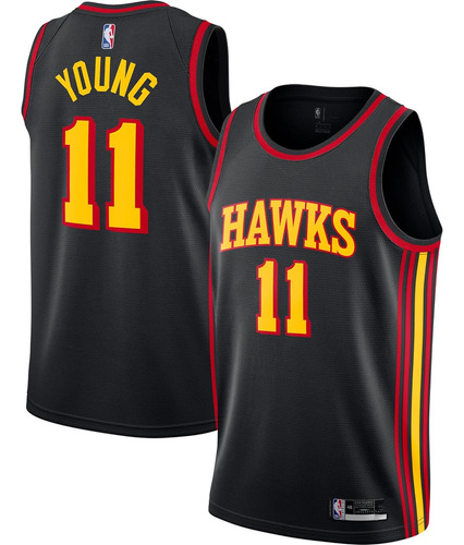 Trae Young Atlanta Hawks #11 Black Youth 8-20 Edición ...