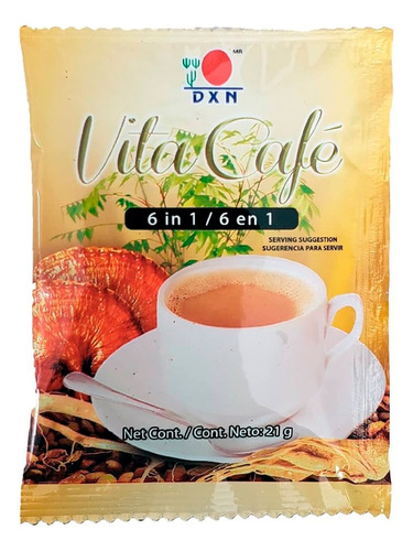 Dxn Vita Café 6 En 1 Con 20 Sobres Con Con Ganoderma