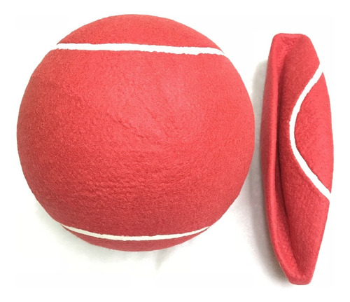 Pelota Tennis Gigante Juguete Para Mascota 24 Cm Q1016 Color Rojo