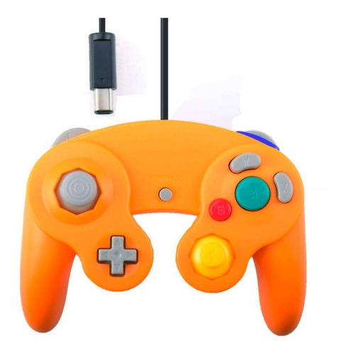 Control Para Game Cube Wii Alambrico Buena Calidad Naranja