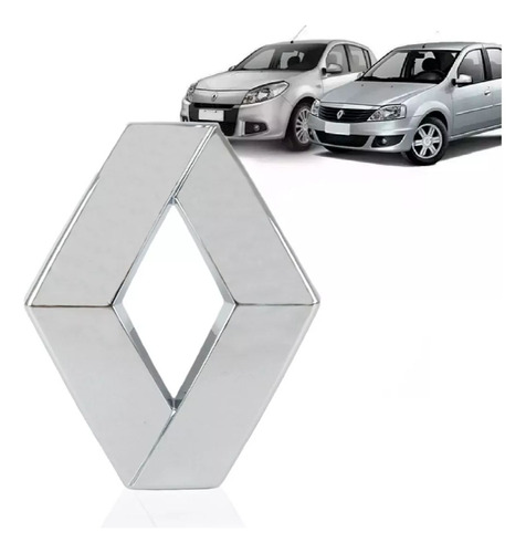 Emblema Grade Dianteira Renault Sandero Logan 2008 À 2014 Nf