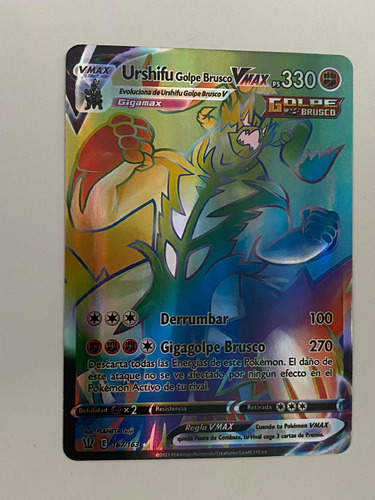 Juego De Carta Pokemon Alternativa Rare Urshifu Golpe B. 330