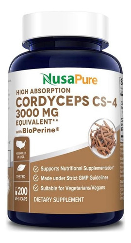 Suplemento En Cápsula Nusapure Suplementos Vitaminas X 0g