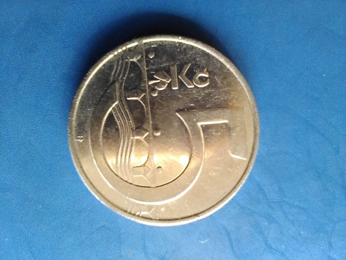 Moneda República Checa 5 Coronas Año 1993