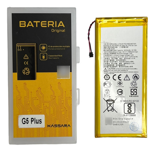 Bateria Kássara For Motorola G5 Plus