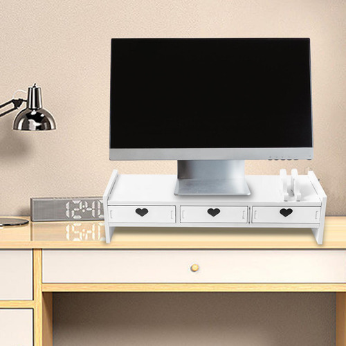 Soporte Con Compartimento De 3 Cajones Blancos