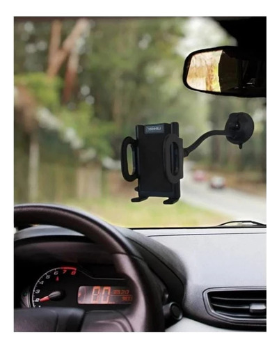 Suporte Veicular Para Celular Lehmox Cor Preto