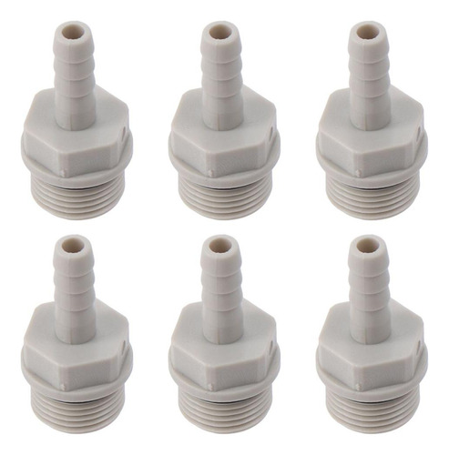 Conector De Manguera De Pvc Barb Hose Fitting, Gris