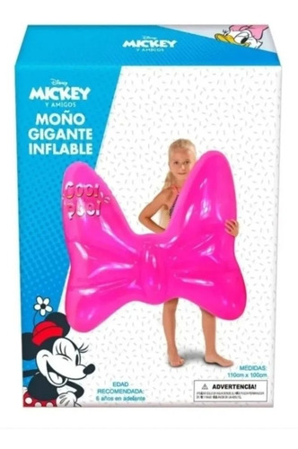 Moño Gigante Inflable Minnie Mouse Salvavidas Disney Mickey