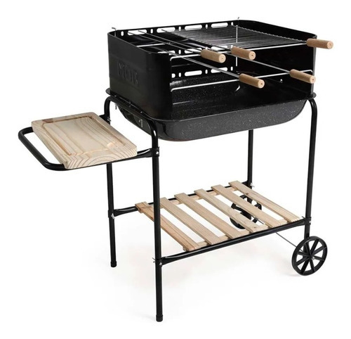Parrilla Portatil Camping Mor Bonanza Acero Esmaltado