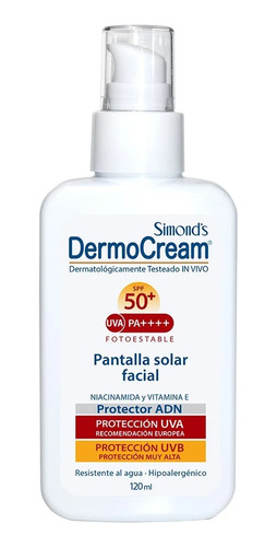 Simonds Pantalla Solar Facial Dermocream Spray Spf50+ Uvb/uv